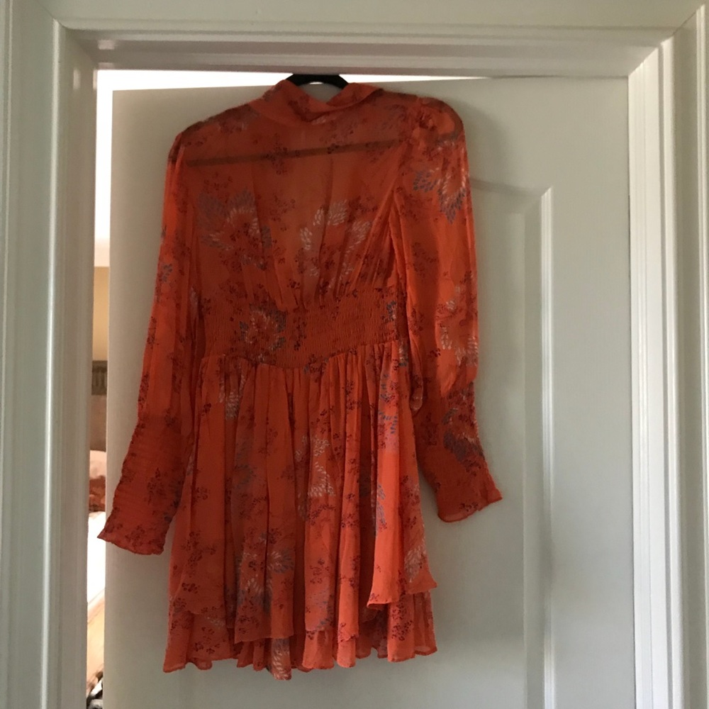 Free people orange dress